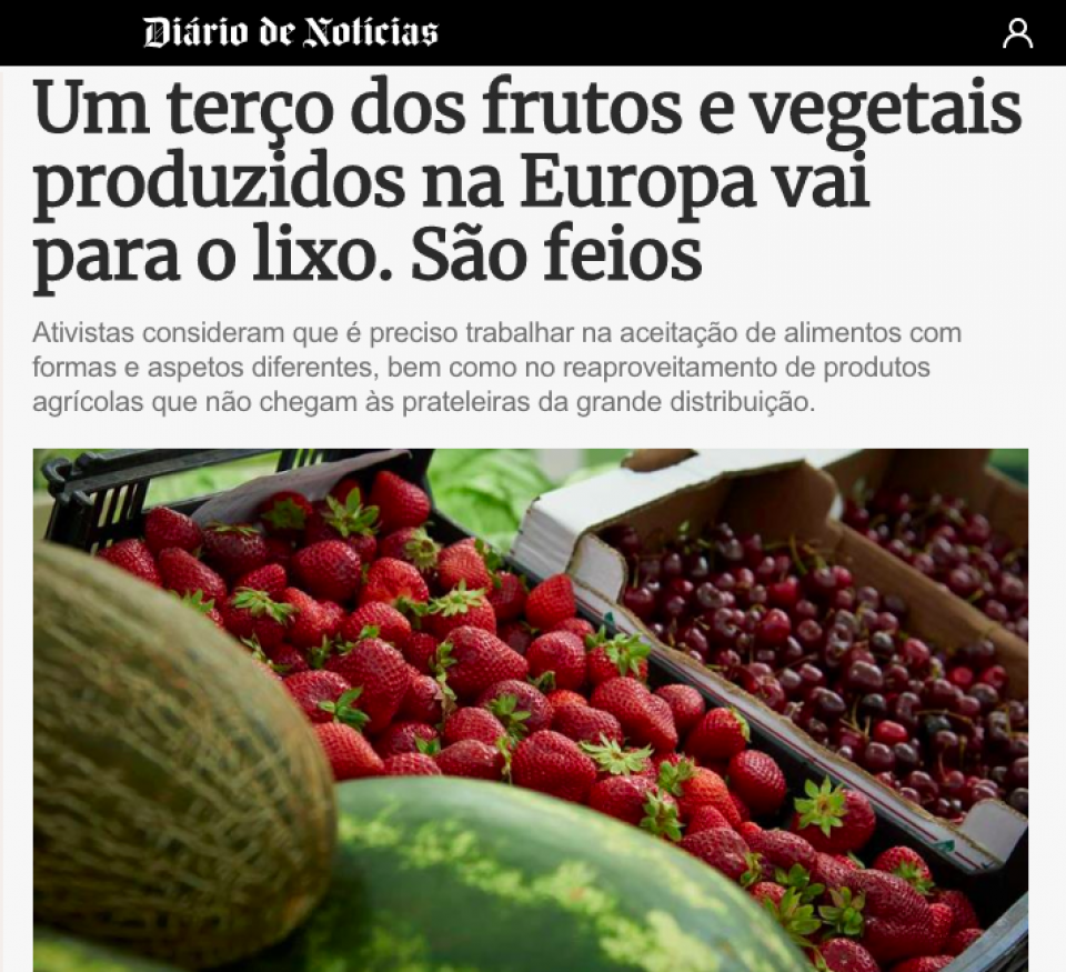 Um terço dos frutos e vegetais produzidos na Europa vai para o lixo.